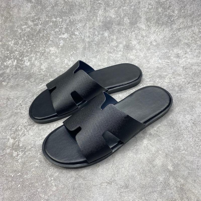 Dép Chữ H Quai Ngang Sang Trọng Dễ Phối Đồ - DéP Slipper Đế Bằng Cao Su Sandal Đồng Quai Da - Size 38-43 4
