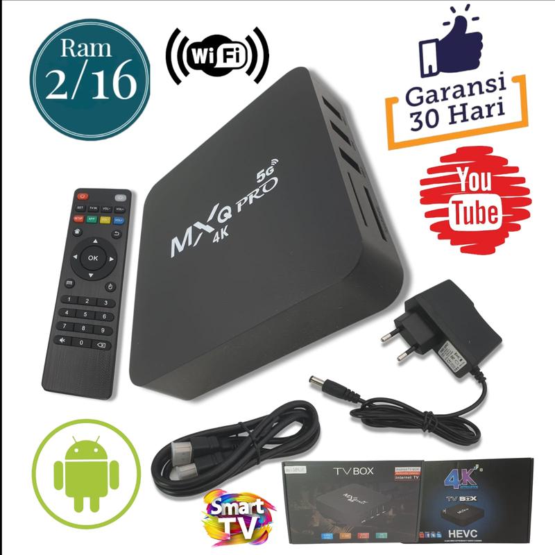 TV BOX Android MXQ-Pro RAM 2GB ROM 16GB & RAM 8GB ROM 128GB 4K Smart Media Player 1