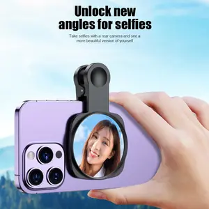 【COD】Terbaru 2026 Klip Selfie Kamera Belakang Ponsel, Cermin Selfie Reflektif Definisi Tinggi, Klip Selfie Lensa Belakang