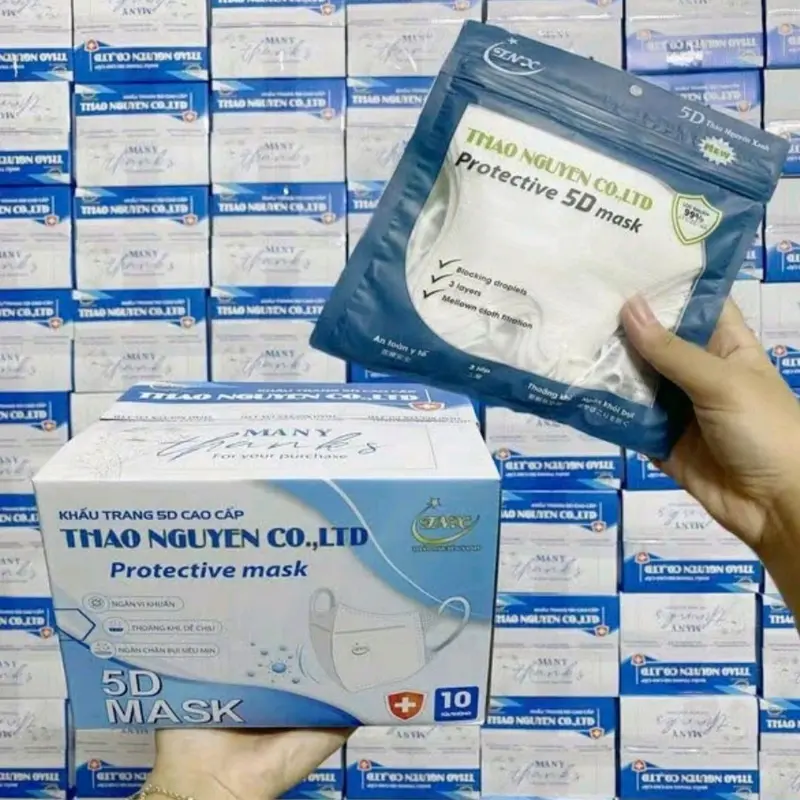 Khẩu trang 5D thiết kế kháng khuẩn 4