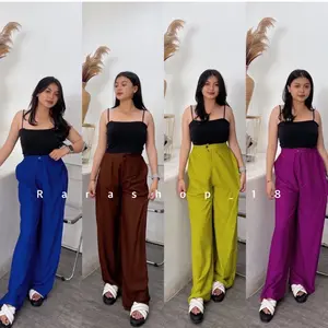 Kulot  Panjang hw  Rayon premium Kancing Karet Nyaman Celana