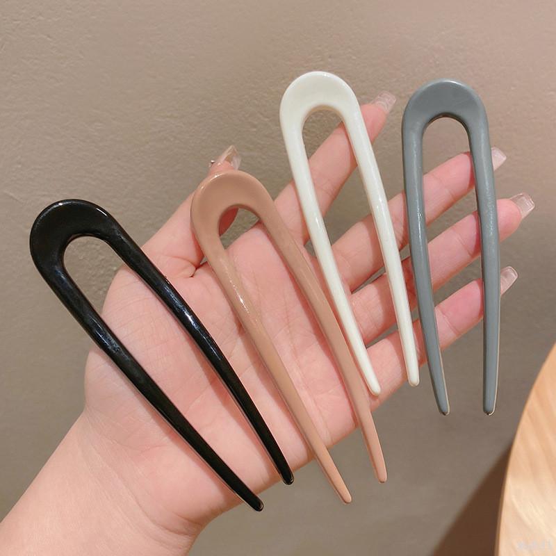 Ghim hoa mai  Nét đẹp vượt thời gian Trâm cài tóc chữ U búi tóc cổ điển màu bóng trơn đơn giản thanh lịch giá rẻ K138 kẹp  hàn  quốc  sứ  càng  cua  3  răng  vịt  lò  xo trâm  bằng  vợt  cầu  lông sét keptoc set  có  hộp  đựng  con kepgap  custom  tên 3