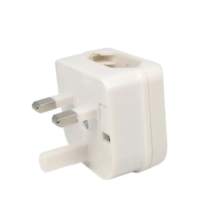 Product Introduction of New 2 Pin to 3 Pin EU to UK Power Socket Portable PC Plug Converter 250v Charger European 17