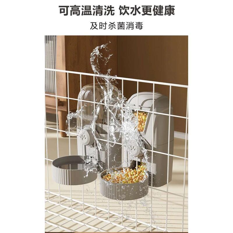 Product Introduction of Cat Automatic  Pet Cup Cage Hanging Dog Dispenser Feeding Water Non-wet Mouth 5