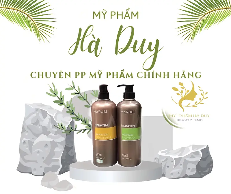 Dầu gội xả Marubi phục hồi hư tổn giảm rụng tóc Marubi keratin 750ml x2 chính hãng Collagen Dưỡng Tóc