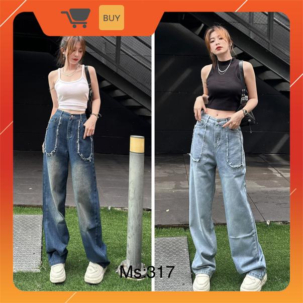 [HN361][Form thường] QUẦN JEAN QUẢNG CHÂU ỐNG SUÔNG KAKA