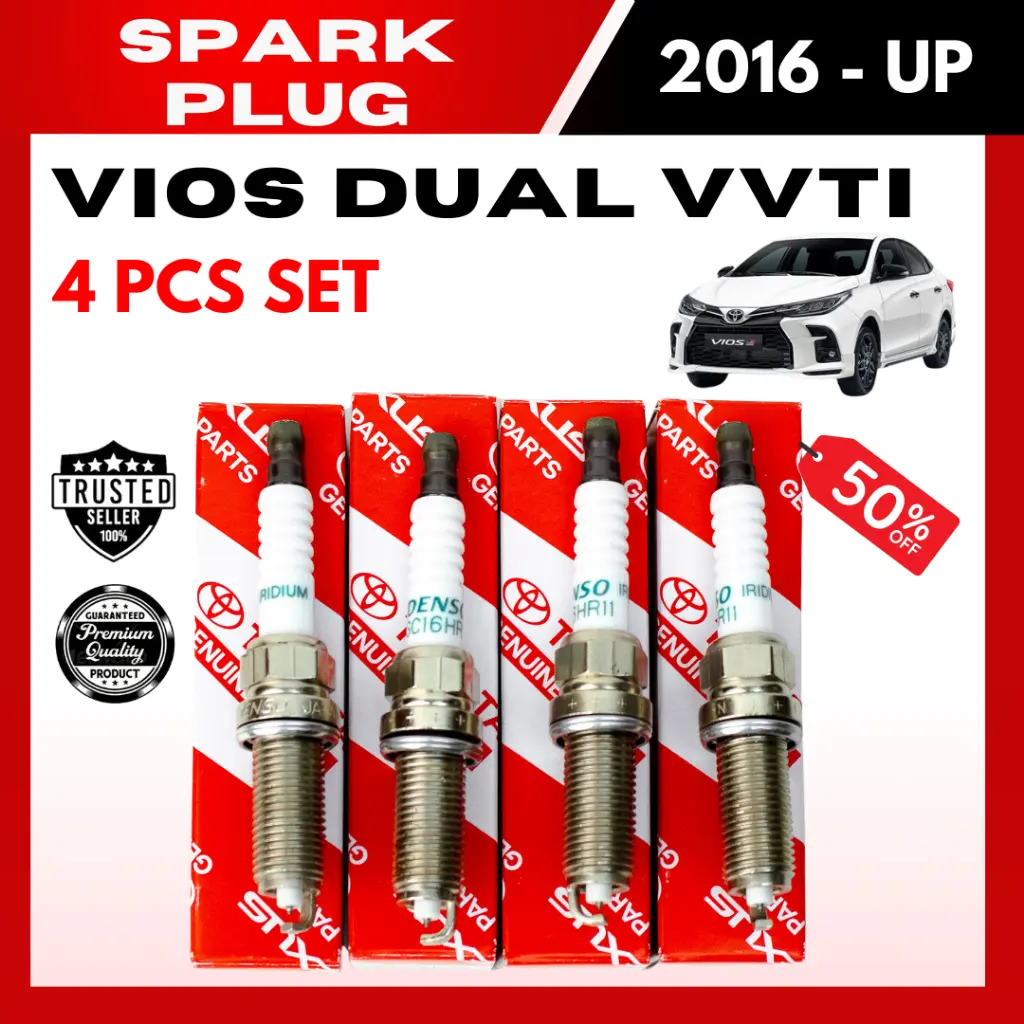BUNDLE SALE! 4PCS SPARK PLUG for TOYOTA Vios Dual VVTi (2016-UP) (90919 ...