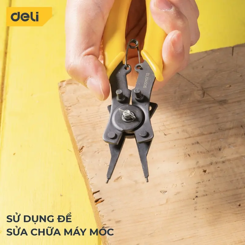 Kìm Đa Năng 5 Trong 1 Deli Chất Liệu Thép Cacbon Chống Mòn, Gỉ Ứng Dụng Sửa Chữa Vật Dụng Gia Đình, Máy Móc EDL104506 5