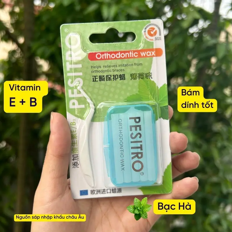 Sáp nha khoa chỉnh nha niềng răng cao cấp PESITRO hương thơm các loại 4