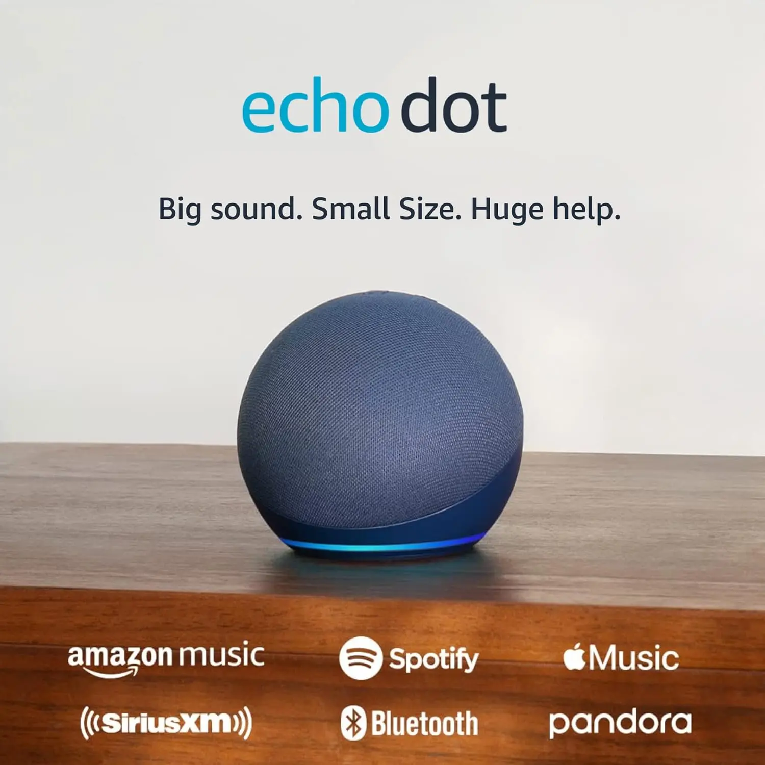 Echo Dot (newest model), Vibrant sounding Alexa speaker, Great for bedrooms, dining rooms offices, Deep Sea Blue