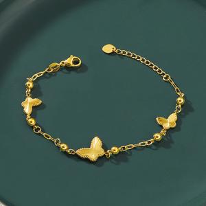 Yuelinova  Gelang Rama-rama, Reka Bentuk Laser Panas, Keluli Titanium, Barang Kemas Tangan Puteri Liar, Mewah, Rasa Tinggi, Pemutihan,  Elegan, 2025 Bangles Bracelets Jewelry，mewah gelang  comel lavis，makeup  bracelet, rantai  tangan  rama  rama