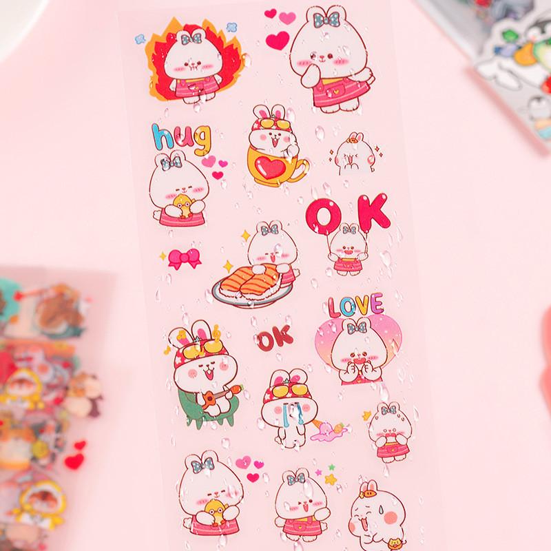 10 Sheets Kawaii Cartoon Pet Planet Series Stickers Journal Scrapbook Decor DIY Stickers 1