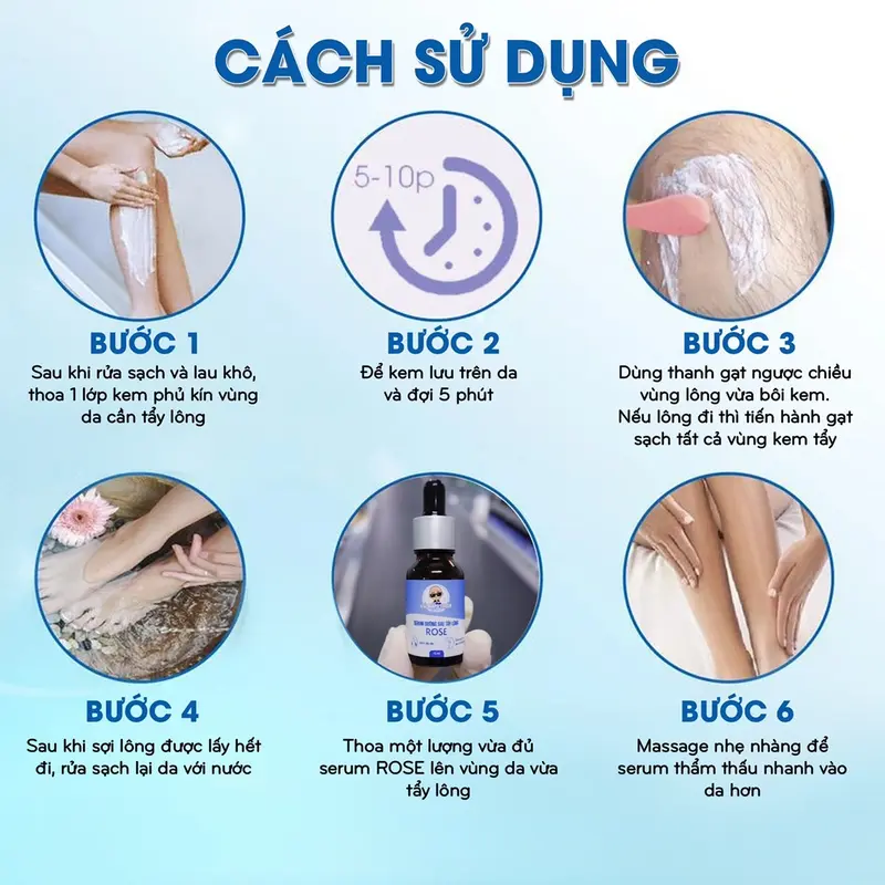 COMBO KEM TẨY LÔNG ROSE HƯƠNG HOA HỒNG |DÙNG ĐƯỢC CHO BIKINI ,TAY ,CHÂN ,NÁCH CHO CẢ NAM & NỮ 1
