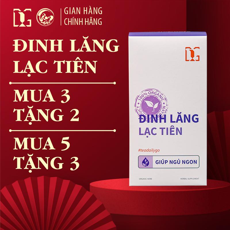 Trà Đinh Lăng Lạc Tiên Tâm Đạo (Giúp Ngủ Ngon) Mua 3 tặng 2, Mua 5 tặng 3 - 30 túi lọc tiện lợi