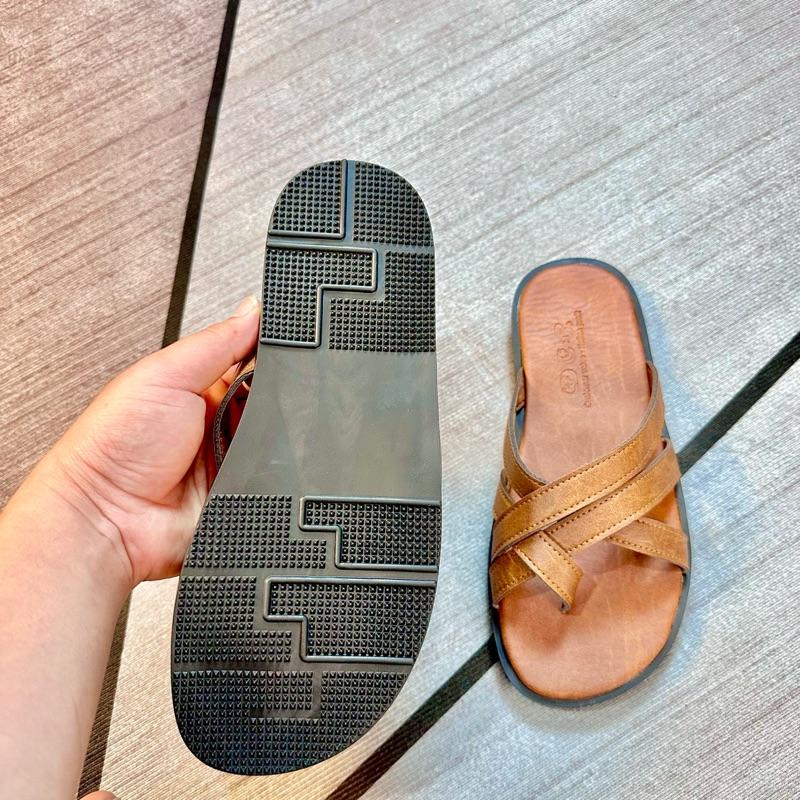 Product Introduction of Dép Da Nam . Dép Sandal Da Nam Quai Chéo Xỏ Ngón . Phong Cách Thời Trang Tối Giản 6
