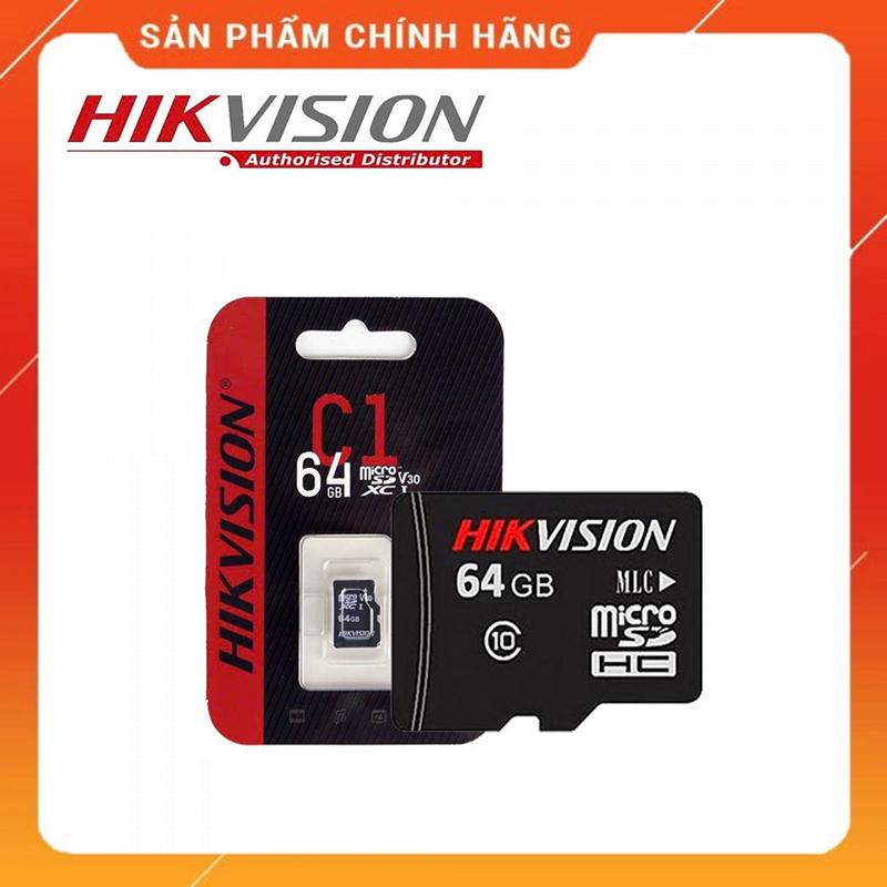 Thẻ Nhớ Camera Hikvision 64Gb Class 10 Box đen ( Chuyên dùng cho Camera IP wifi ) - Hàng Chính hãng , Bảo Hành 2 Năm Sử Dụng .   Phụ Kiện