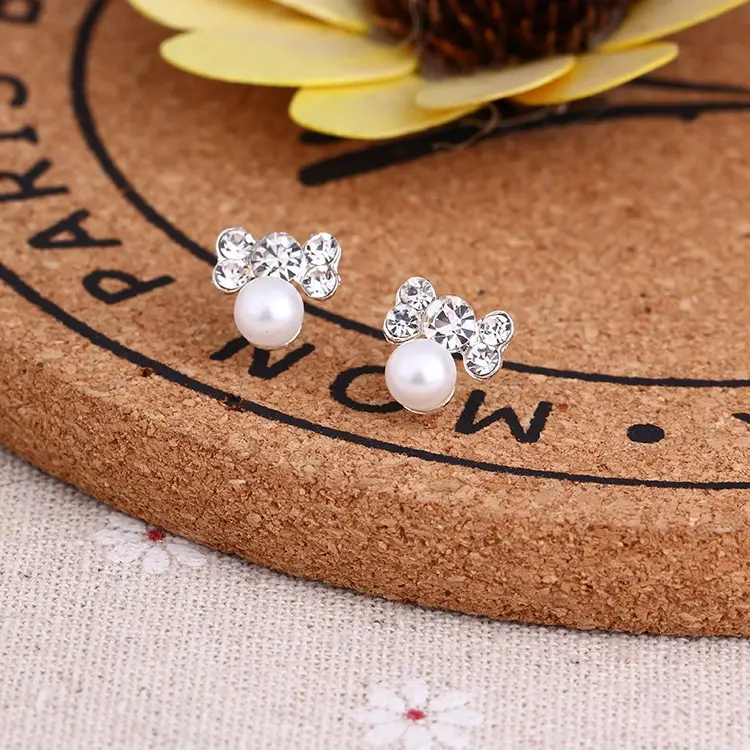Anting wanita elegan Anting princess round high quality Grade original store cantik elegan 1222 1