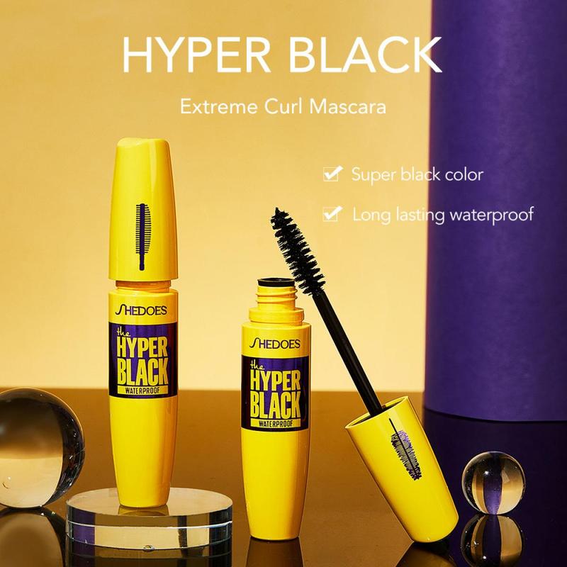 Mascara Không Thấm Nước, SHEDOES, Xoăn Dài, Lâu Trôi, Dễ Mang Theo, Với Ba Đầu Cọ 0
