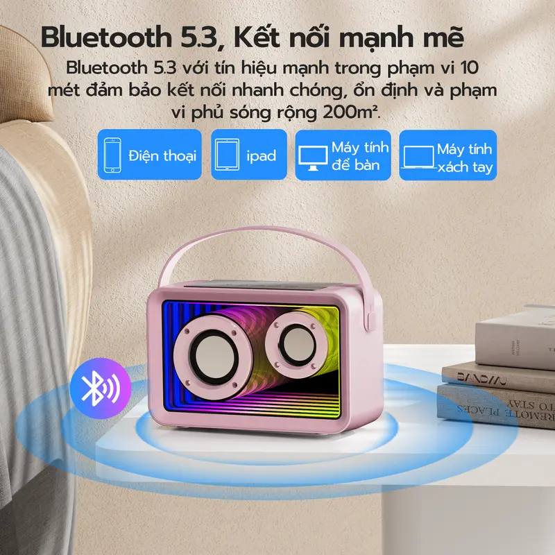 [GOOJODOQ x KOC/KOL ]Loa Bluetooth Karaoke K56 ,  Chống bụi, nước IP67, Loa Bass Mạnh , Tặng Kèm 2 Micro Không Dây Thiết Kế Sang TrọNG PHÙ HỢP LÀM QUÀ TẾT, QUÀ CHO NGƯỜI YÊU Nghe Nhạc Kem 2