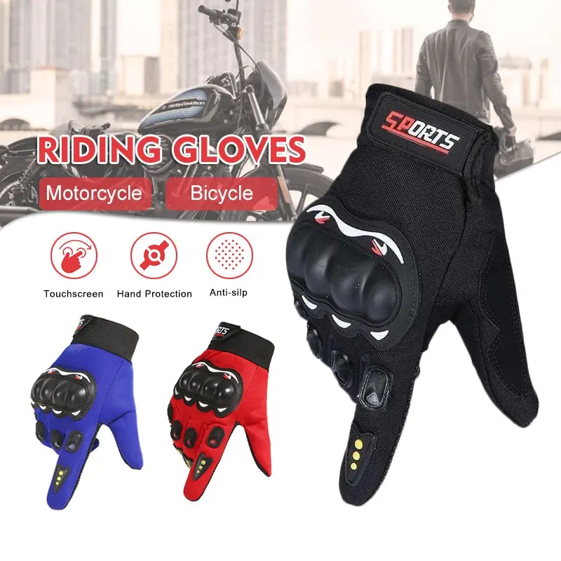 HNJ Glove Motorcycle Rider Motor Half Finger Driving Motorbike Superbike Gloves Outdoor Sports Tangan