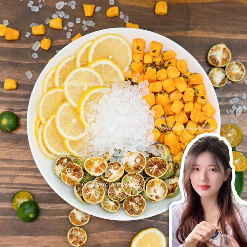Trà Chanh Dây Kim Quất An Nhiên, nước uống hoa quả Triệu Lộ Tư, sấy thăng hoa đông khô, Nguyên liệu thiên nhiên, Nước Trà, Tea