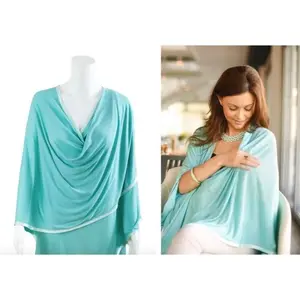 Bebitza Modal Nursing Cover - Teal Apron Menyusui Import Bebitza