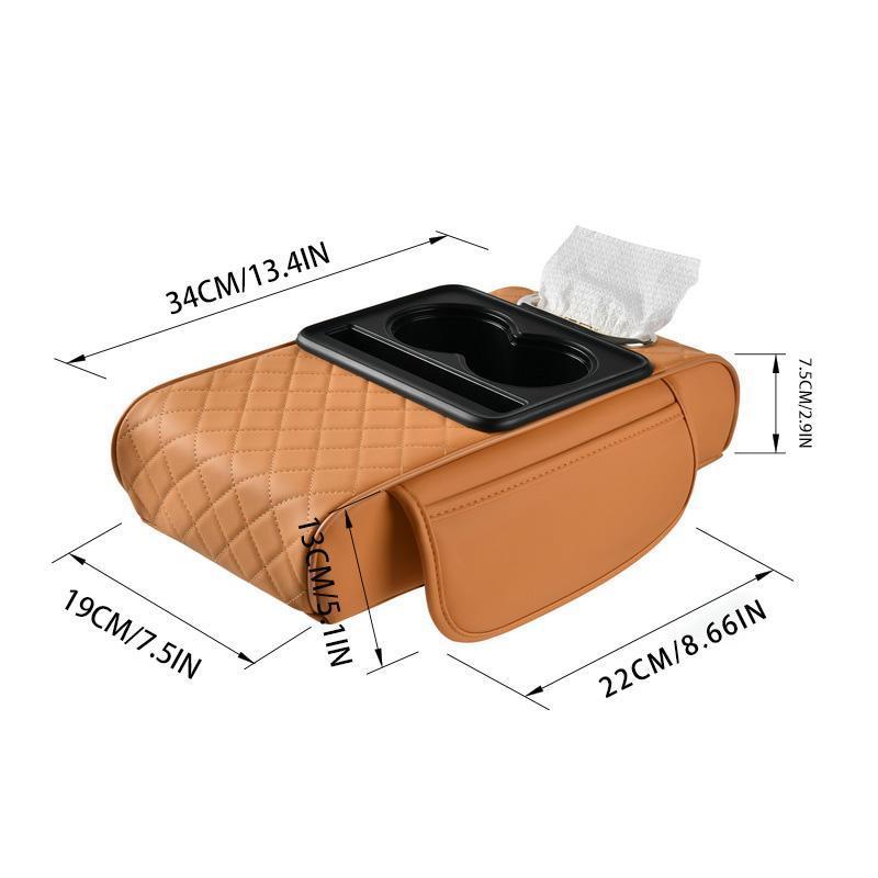 Product Introduction of Car Armrest Box Storage Bag, Multifunctional Car Armrest Box Mat, Car Tissue Box, Central Elbow Heightening Mat, Car Interior Accessories 1