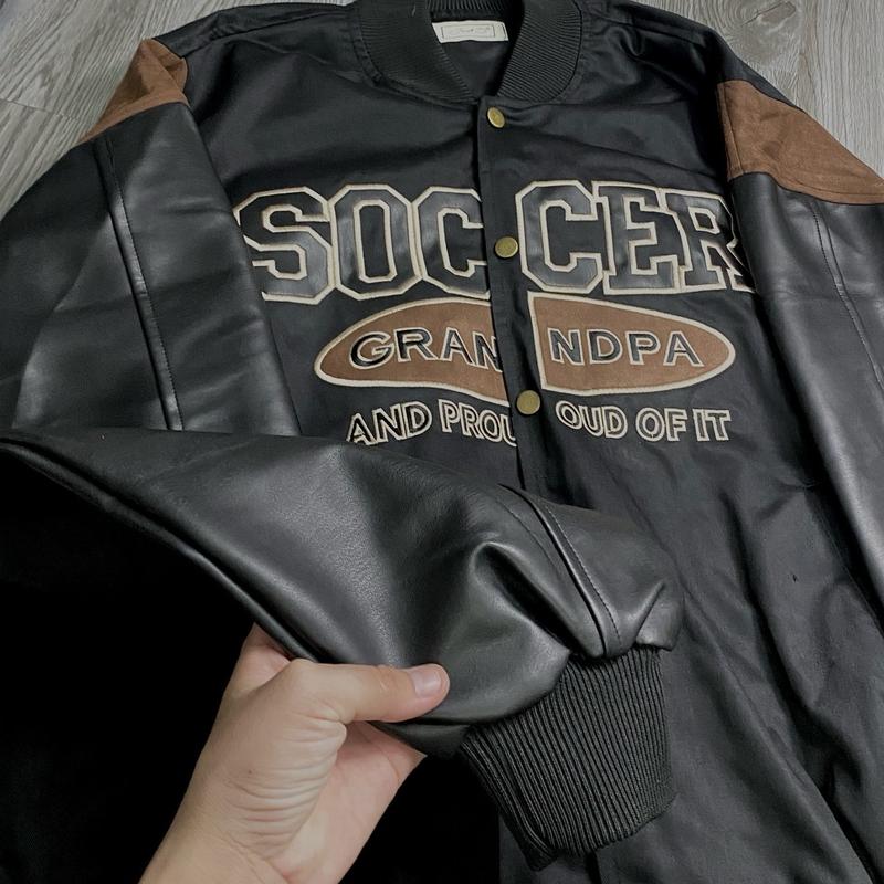 ÁO KHOÁC BOMBER SOCCER PHỐI DA CAO CẤP UNISEX 1