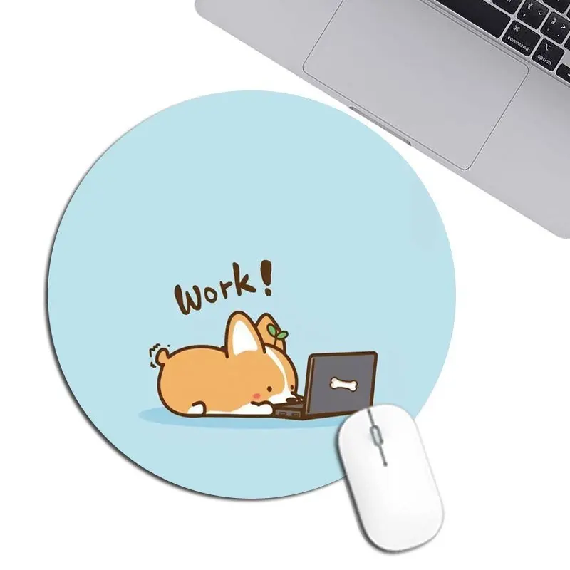 Lót chuột hình tròn dễ thương đáng yêu xinh xắn ngộ nghĩnh chất liệu dày dặn chống trơn trượt 2