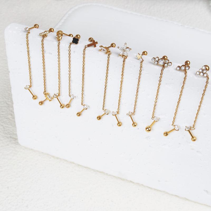 1685 / 1686 -  (HARGA 1 BIJI) ANTING KARAKTER TINDIKAN HELIX TRAGUS 3
