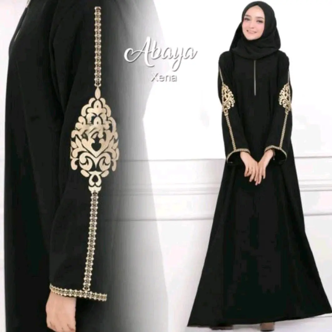 Abaya Mom & Kids Gamis Maxi Dress Arab Saudi Turkey Dubai India Syari Ziper Xena by Safryna Collection Abaya Bangil Polos