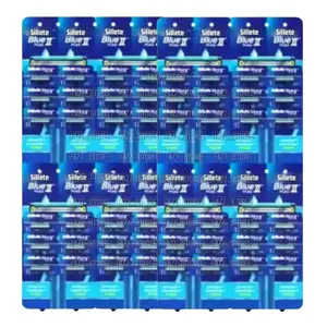 24PCS SILLETTE BLUE ll PLUS CUKUR KUMIS Jenggot UNISEX