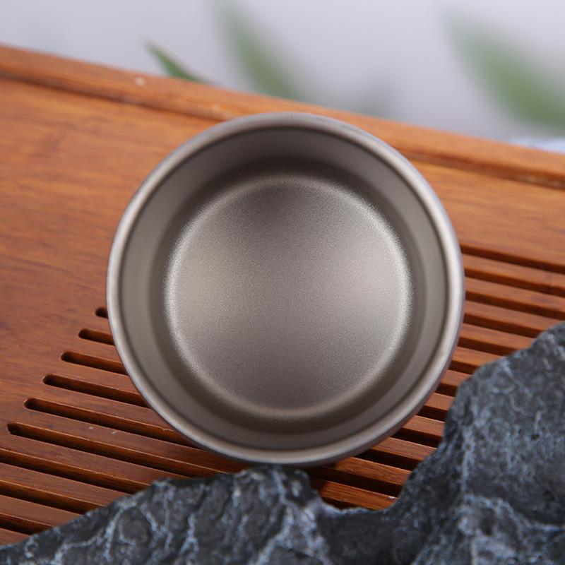 Product Introduction of New Titanium Bottle Double Layer Egg Shell Cup Big Belly Egg Cup Household Heat Insulation Light Luxury Beer Steins U-Cup Bra Pure Titanium Water Cup Tumbler Mug Reusable 14