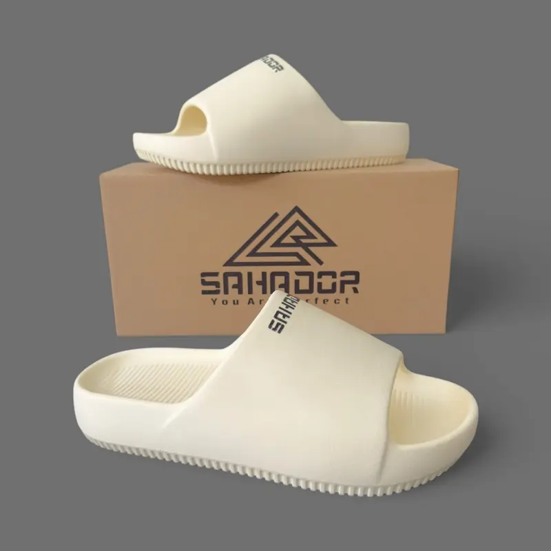 Dép quai ngang bánh mì nam nữ đúc nguyên khối SAHADOR đế cao 4cm siêu êm nhẹ chống trơn trượt DC07 3
