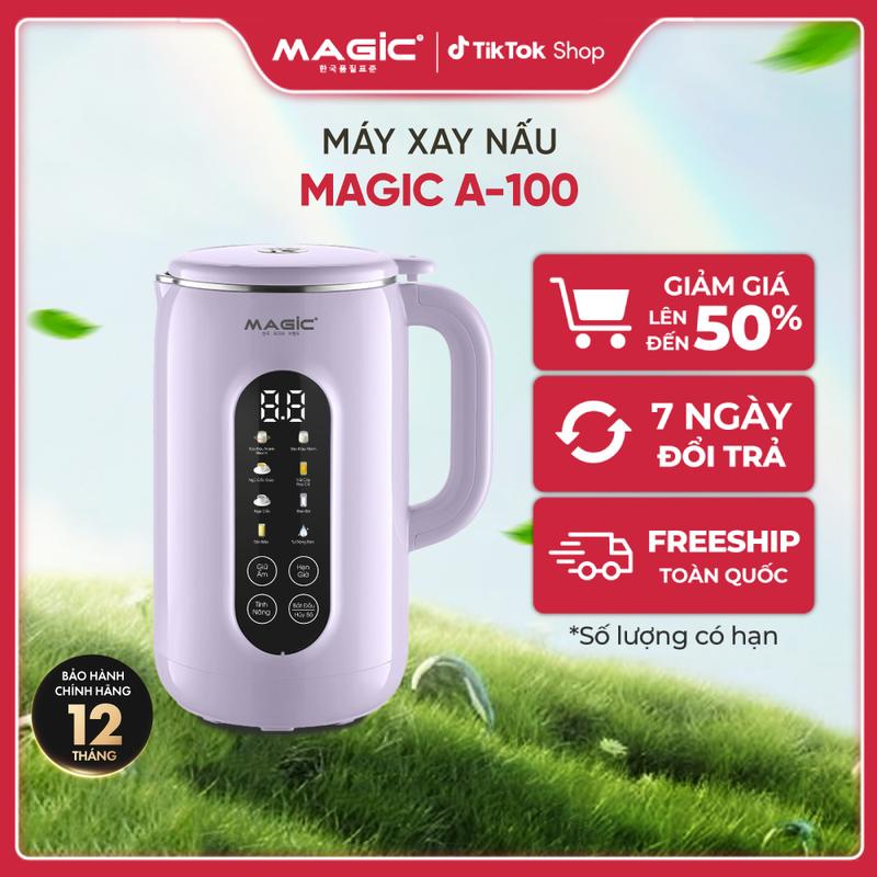 Máy nấu sữa hạt  Magic A-100,công suất 1000W, lưỡi dao 8 cánh, dung tích 1..2L Xay Sinh Tố