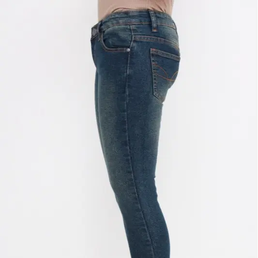 [Size 27-42] Celana Panjang Skinny Jeans Wanita JUMBO BIG SIZE BIO HIJAU 1