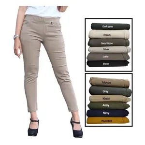 elizabeth pants celana pensil chinos stretch wanita  Slim  Fit  Panjang  Casual