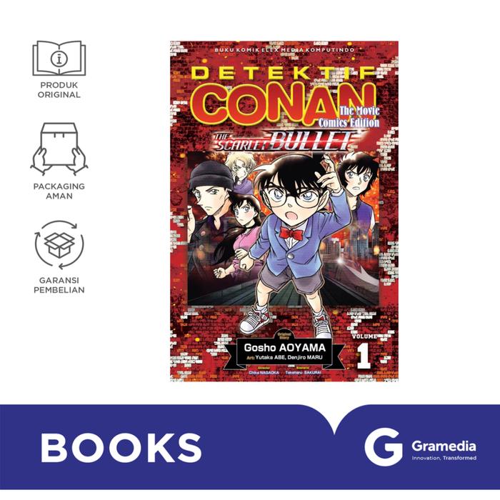 Gambar Gramedia Buku Komik Detektif Conan The Movie: The Scarlet Bullet 01 dari Gramedia Kota Administrasi Jakarta Timur Tokopedia