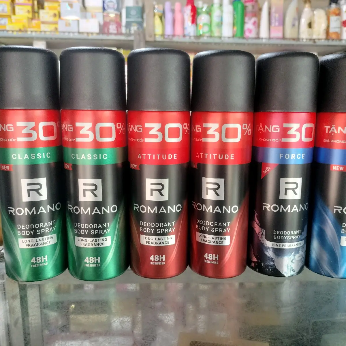 xịt Romano tăng 30% dung tích.(195ml)