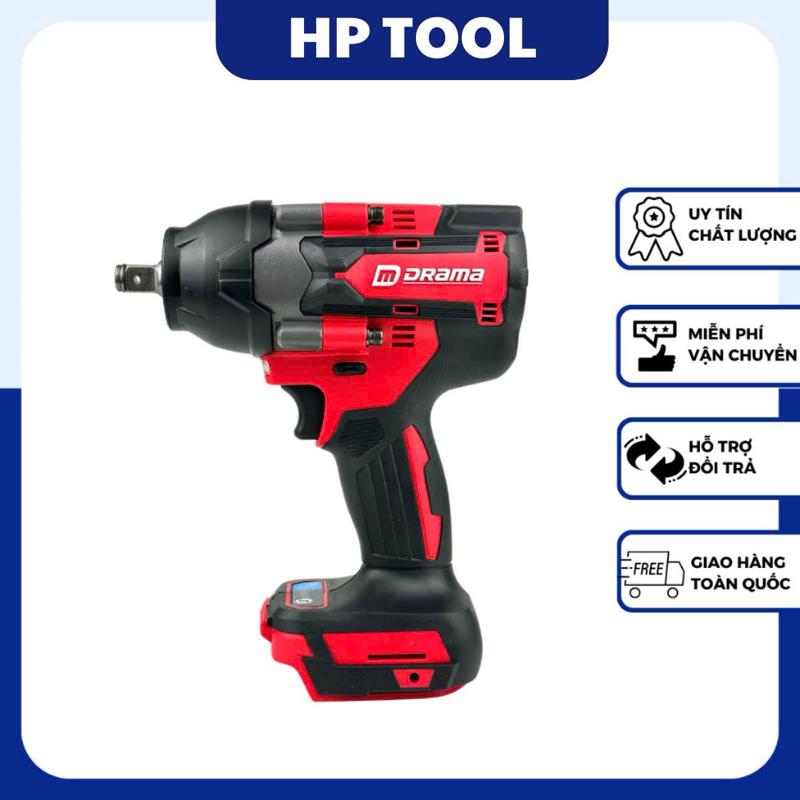  Thân Máy siết bulong pin DRAMA 5598 Động cơ không chổi than Lực siết 520Nm khoan may rut máypin siet drill khoan  dây  cầm  tay maykhoan tuong maysiet bắn đóng combo mũi 