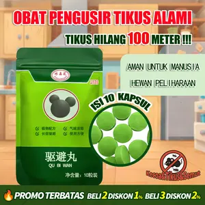 Pil pengusir tikus, satu pak berisi 10 kapur barus hijau tahan lama berefisiensi tinggi dalam ruangan mobil
