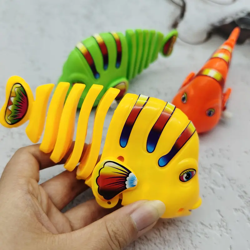 (Giá sỉ) Combo 4 Cá Vặn Cót - Đồ Chơi Cá vẫy đuôi cực vui cho bé làm quen quan sát tăng vận động cho bé - Toy