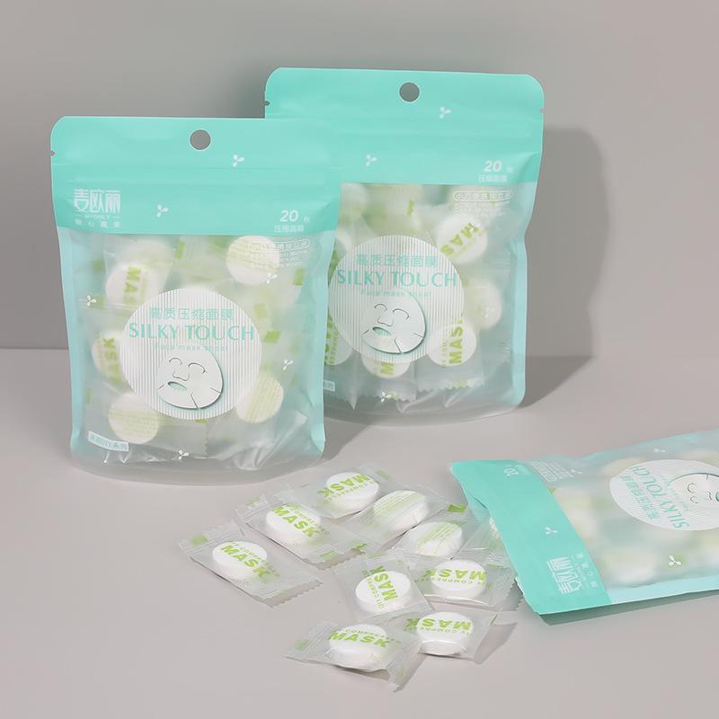  Mặt Nạ Nén Hạt D Vải Không Dệt Lớn Chăm Sóc Hàng Ngày Cầm Tay Cần Thiết Cho Các Cô Gái Đi Du Lịch Chất Lượng Cao Và Giá Rẻ Dễ Sử Dụng 