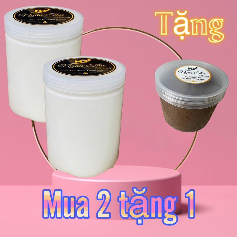 Combo 3 Món Combo 2 Hũ 1Kg Kem Body Tẩy Hỗ Trợ Dưỡng Da Body - Th Ngân Thư Beauty Women Dưỡng Da Body