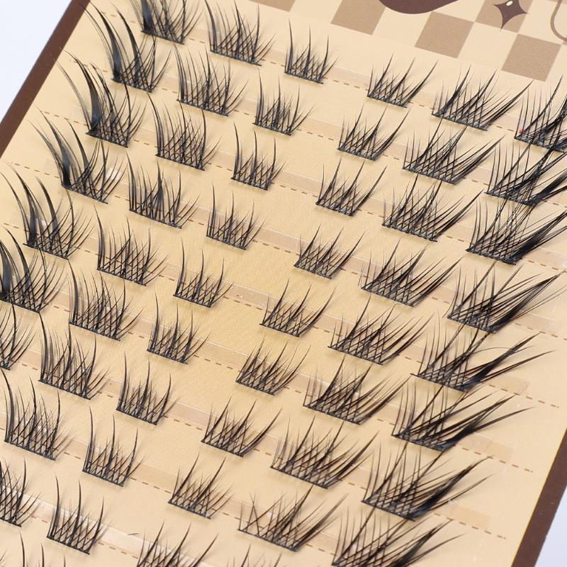 Product Introduction of 10Rows/Box Fox False Eyelashes Single Cluster Eyelash Extension Segmented Lashes Fox Eye Effect Lashes Individual False Eyelashes 24