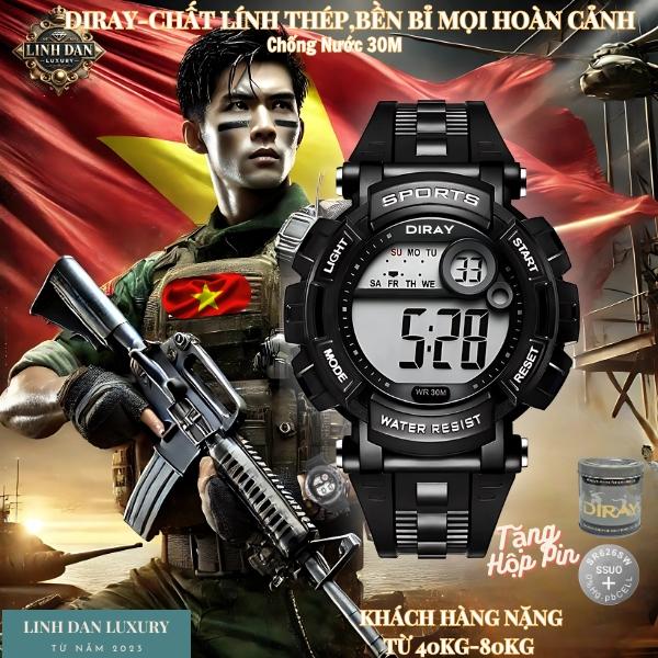 [DIRAY 8102G] Đồng Hồ Điện Tử Thể Thao Nam | Thủy Quân Lục Chiến | LED, Chống Nước 30M | Cho Học Sinh & Bé Trai Năng Động
