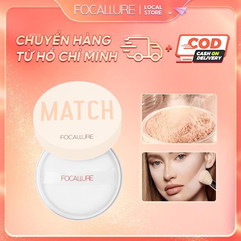  FOCALLURE Phấn Phủ dạng bột Match-Max trang điểm giúp kiềm dầu lâu trôi 