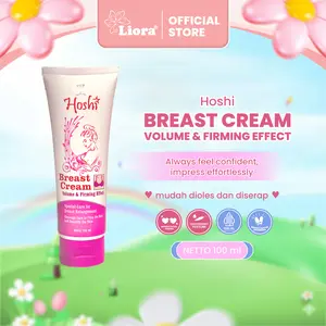 HOSHI Glowing Bust Cream - 100 ML | Krim Perawatan Mengencangkan Tubuh Area Dada Membantu Merawat Kulit Agar Tetap Lembap Kencang Sehat Halus Lembut Dengan Formula Aman BPOM Halal Cocok Untuk Perawatan Tubuh Sehari Hari 