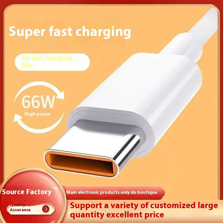 6A Type-C Universal Fast Charge 66W100W for Apple Android Huawei Xiaomi OPPO Charging Cable