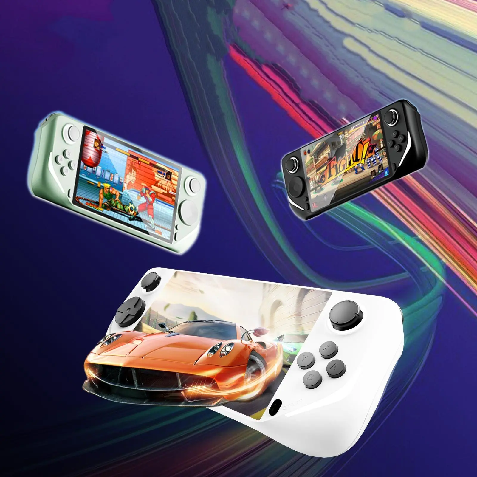 Portable Game Console, 1pc Rechargeable Handheld Game Console, Retro Game Console, 5 Inch IPS Screen Game Console, Perfect Holiday Gift